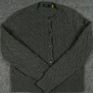 Ralph Lauren Gray Cable Knit Sweater